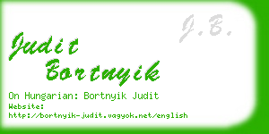 judit bortnyik business card